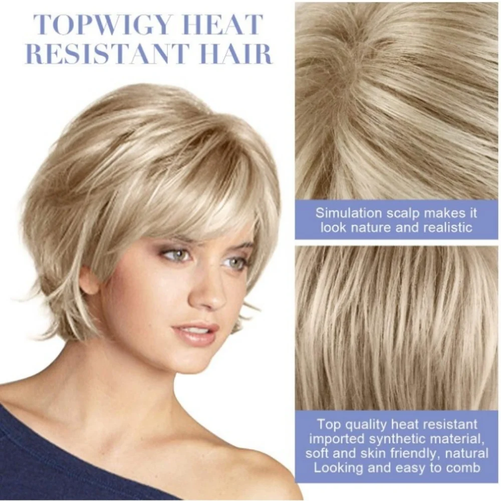 Blooming Hair layered Bang Wig